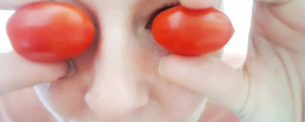 Tomaten auf den Augen